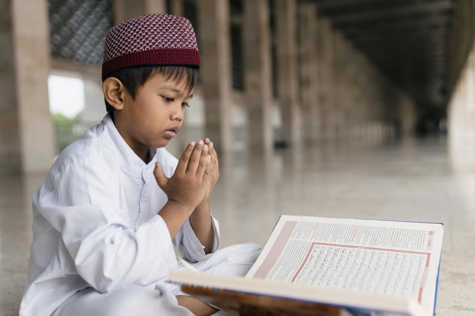 A Madrasa Student is reading