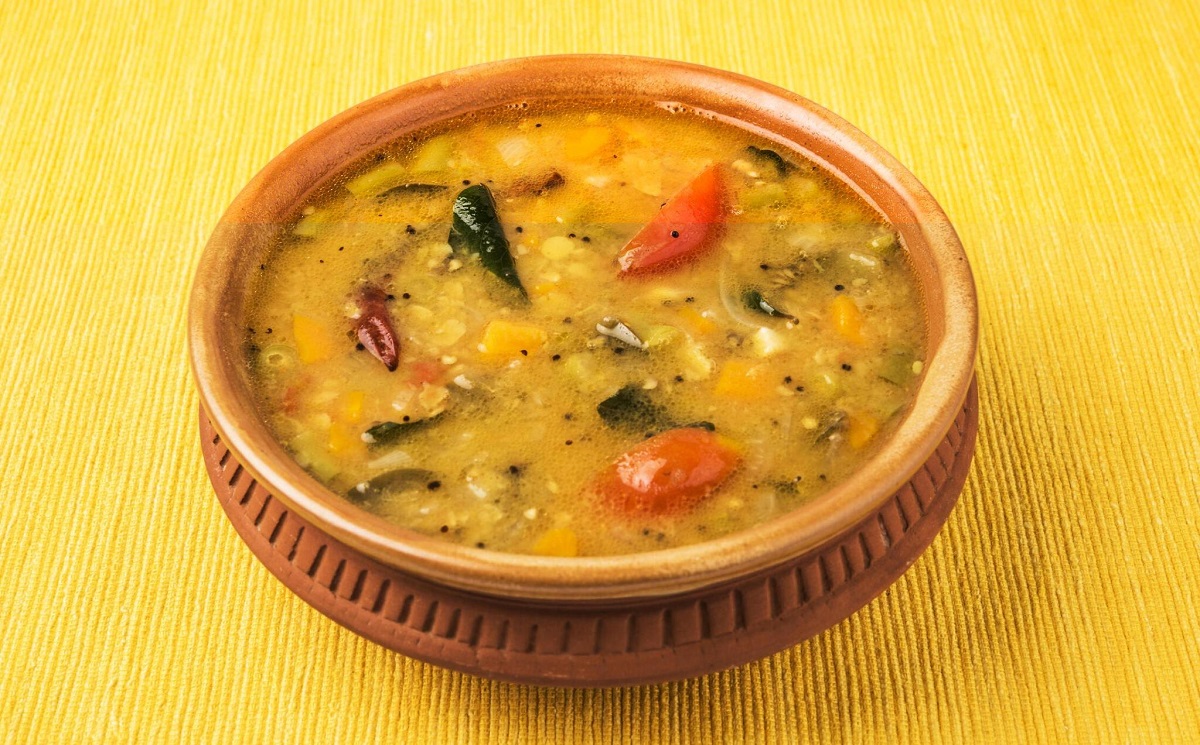 bitter gourd (Uchche) and red lentils (Musur Dal)